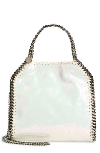 Stella Mccartney Mini Oleo Deer Faux Leather Tote - White
