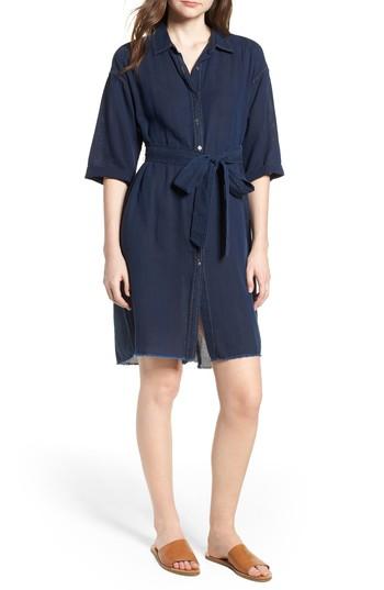Women's Ag Claudia Canvas Shirtdress - Blue