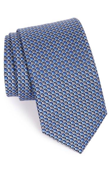 Men's John W. Nordstrom Geometric Silk Tie, Size - Metallic