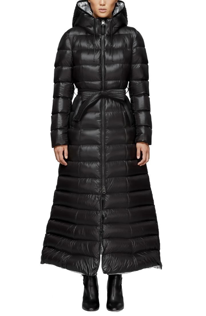 Women's Sam Edelman Tweed Reefer Maxi Coat - Blue