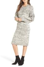Women's Moon River Chunky Knit Sweater Dress - Grey