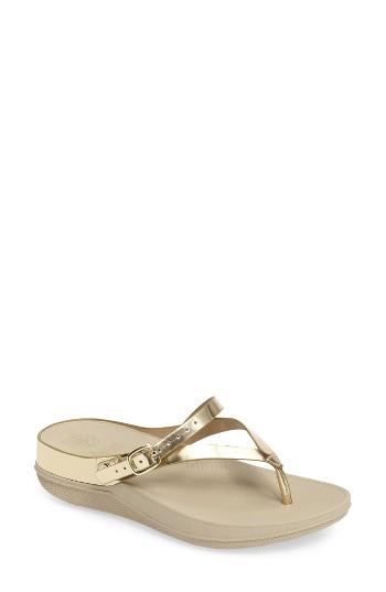 Women's Fitflop(tm) Flip Sandal M - Metallic