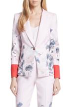 Women's Ted Baker London Naimh Lake Of Dreams Tailored Jacket - Pink