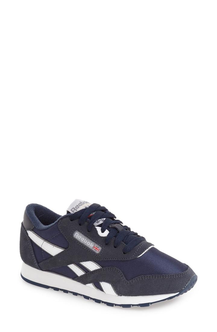Women's Reebok Classic Nylon Sneaker .5 M - Blue