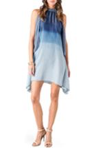 Junior Women's Standards & Practices Halter Shift Dress - Blue