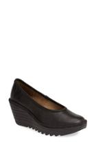Women's Fly London 'yalu' Pump -12.5us / 43eu - Black