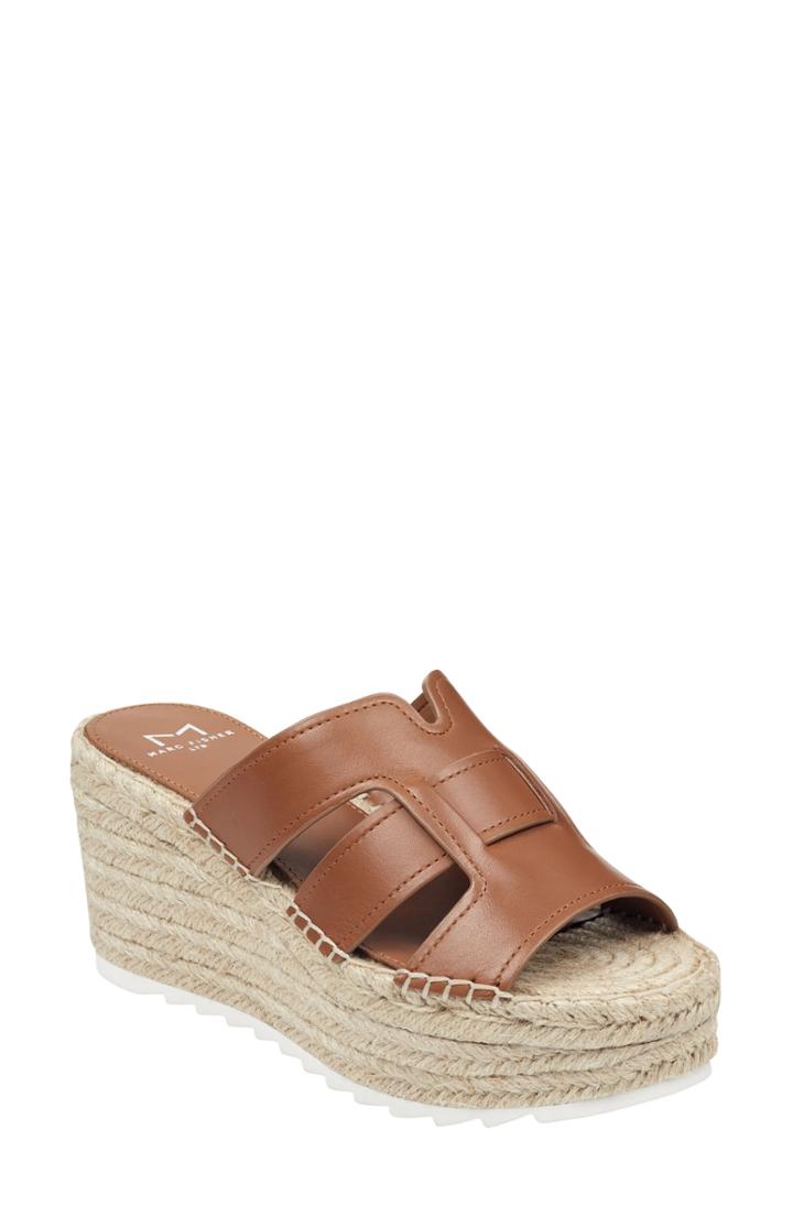 Women's Marc Fisher Ltd Robbyn Espadrille Wedge Sandal M - Brown