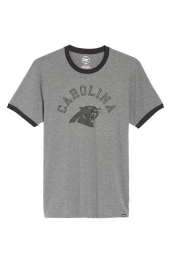 Men's 47 Brand Carolina Panthers Ringer T-shirt, Size - Grey