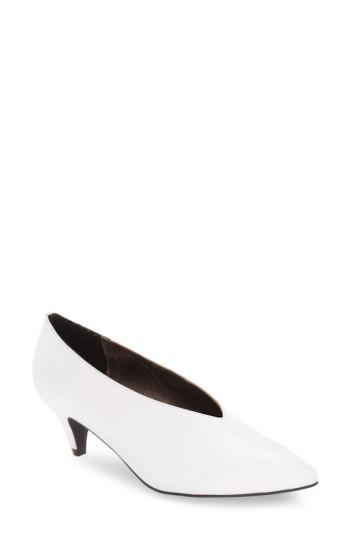 Women's Jeffrey Campbell 'carla' Pointy Toe Pump .5 M - White