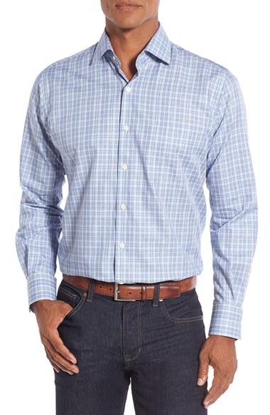 Men's Peter Millar Fit Glen Plaid Sport Shirt