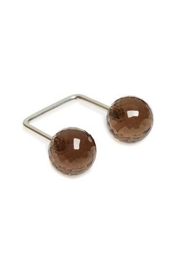 Women's Piece A Conviction Smoky Quartz Open Square Ring