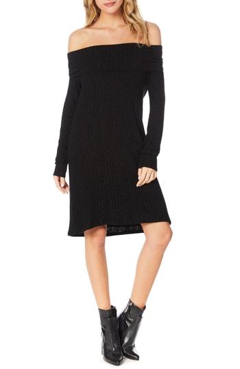 Women's Michael Stars Jasper Poorboy Off The Shoulder Dress - Black