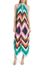 Women's Dvf Halter Scarf Dress, Size /small - Blue/green