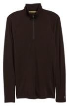 Men's Smartwool 'nts Mid 250' Long Sleeve Half Zip Pullover - Brown