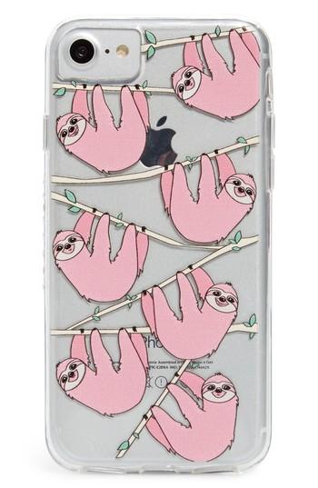Skinny Dip Sloth Iphone 6/6s/7/8 & 6/6s/7/8 Case - Pink