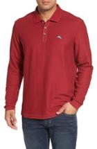 Men's Tommy Bahama Emfielder Long Sleeve Polo - Red