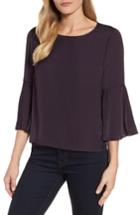 Women's Vince Camuto Hammer Satin Bell Sleeve Blouse - Purple