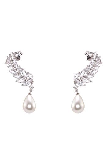 Women's Nina Fern Imitation Pearl Ear Cuffs