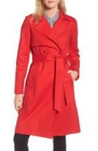 Women's Trina Trina Turk Brystl Gun Flap Trench Coat - Red
