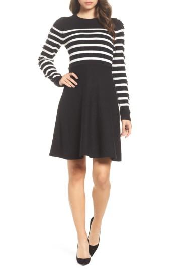 Women's Eliza J Fit & Flare Sweater Dress - Black