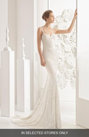 Women's Rosa Clara Nancy Guipure Lace Gown, Size In Store Only - Ivory