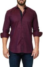 Men's Maceoo Trim Fit Print Sport Shirt (xl) - Red