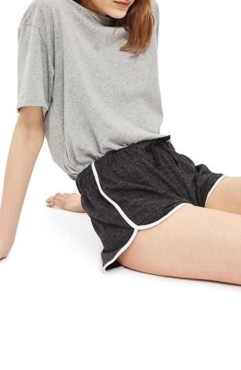 Women's Topshop Nep Runner Shorts Us (fits Like 10-12) - Grey