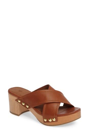 Women's Frye Fiona Platform Sandal M - Brown