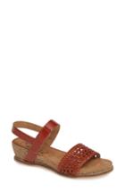 Women's Callisto Thor Woven Wedge Sandal M - Brown
