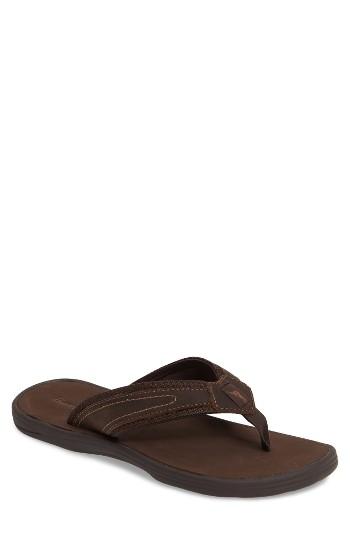 Men's Tommy Bahama Seawell Flip Flop M - Brown