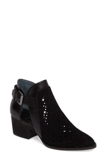 Women's Linea Paolo Zest Cutout Bootie .5 M - Black