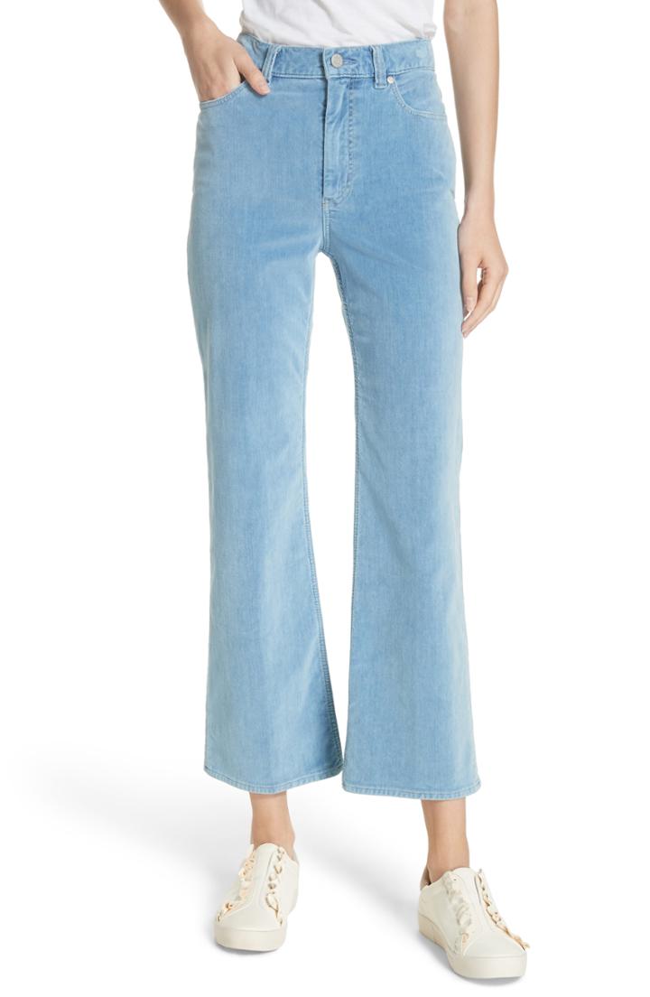 Women's La Vie Rebecca Taylor Ines Kick Bootcut Velveteen Jeans