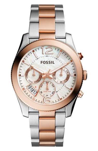Women's Fossil 'perfect Boyfriend' Multifunction Bracelet Watch, 39mm