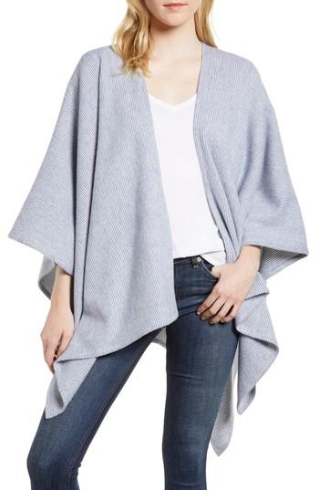 Women's Rag & Bone Skinny Stripe Wool Wrap, Size - Blue