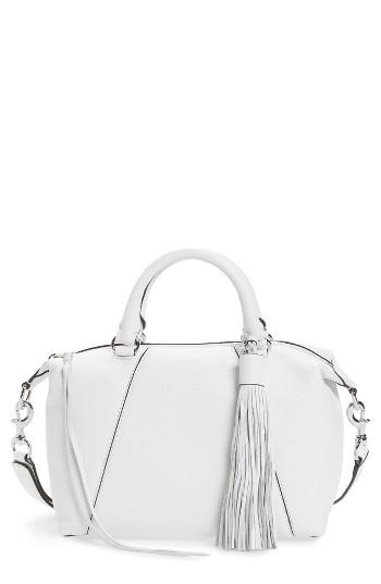Rebecca Minkoff Small Isobel Leather Satchel - White