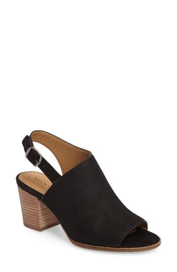 Women's Lucky Brand Obelia Block Heel Sandal .5 M - Black