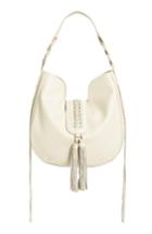 Phase 3 Lace-up Tassel Faux Leather Hobo -