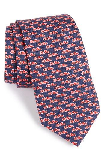 Men's Vineyard Vines University Of Mississippi Silk Tie, Size - Blue