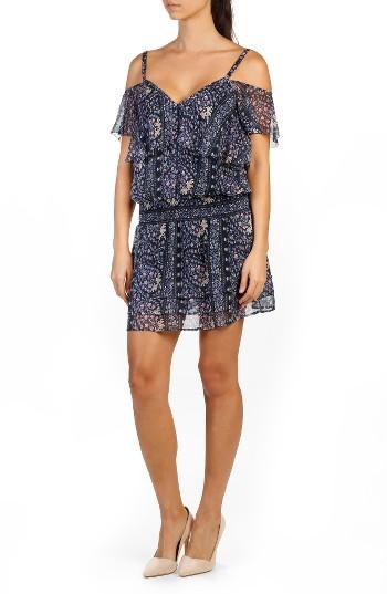 Women's Paige Olympia Cold Shoulder Minidress - Blue