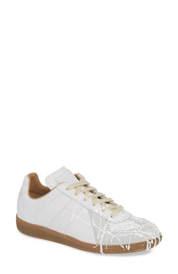 Women's Maison Margiela Replica Paint Splatter Sneaker Us / 35eu - White