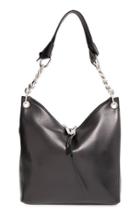 Jimmy Choo 'small Raven' Nappa Leather Shoulder Bag - Black