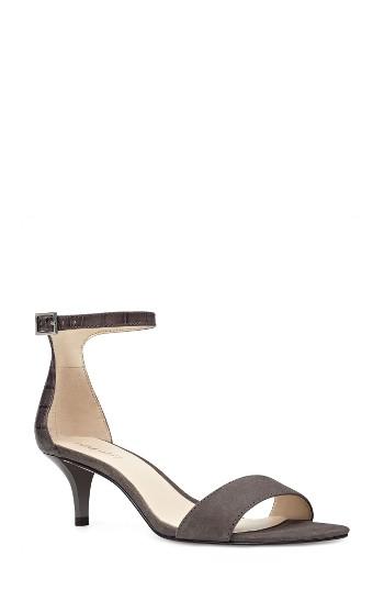 Women's Nine West 'leisa' Ankle Strap Sandal M - Grey