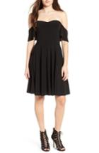 Women's Leith Off The Shoulder Fit & Flare Dress