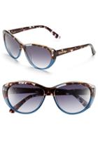Women's Lilly Pulitzer 'marianne' 59mm Cat Eye Sunglasses - Gradient Blue Tortoise