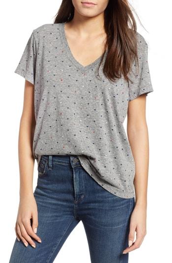 Women's Current/elliott The Perfect V-neck Tee - Grey