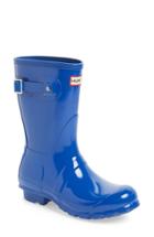 Women's Hunter 'original Short' Gloss Rain Boot M - Blue