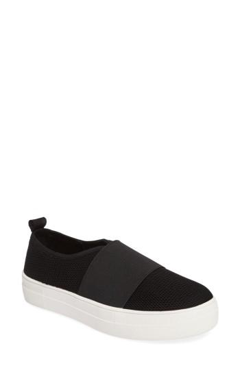 Women's Steve Madden Glenn Slip-on Platform Sneaker M - Black