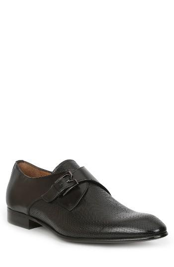 Men's Bruno Magli 'vitale' Monk Strap Shoe M - Black