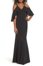 Women's Jay By Jay Godfrey Naomi Cold Shoulder Gown - Black