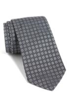Men's Boss Medallion Silk Tie, Size - Grey